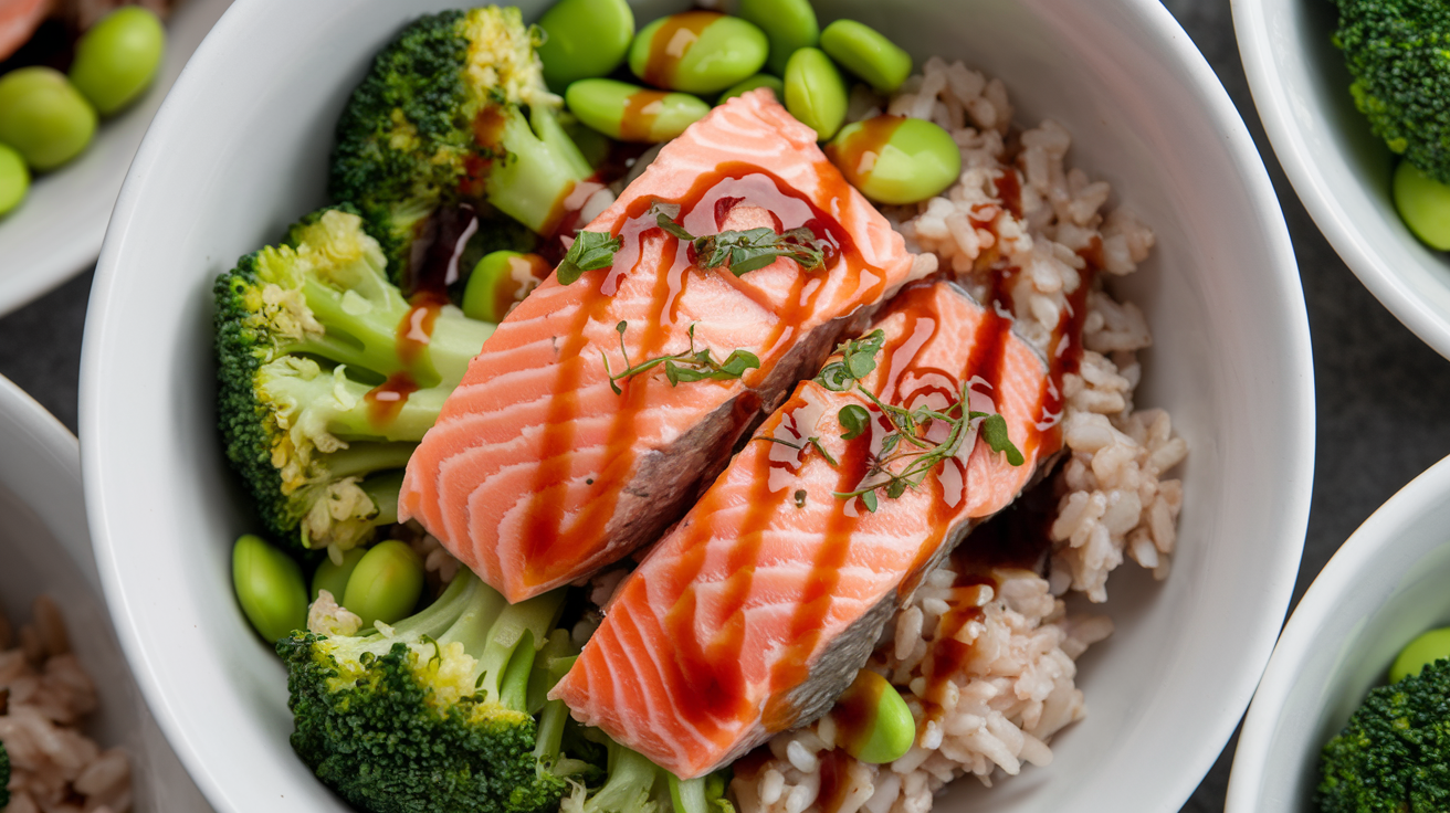 Baked Salmon Protein Bowl